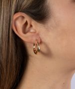 PENDIENTES ANCHOS OVALADOS 23MM - Imagen 2