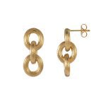 PENDIENTES MACA ESLABONES GRABADOS