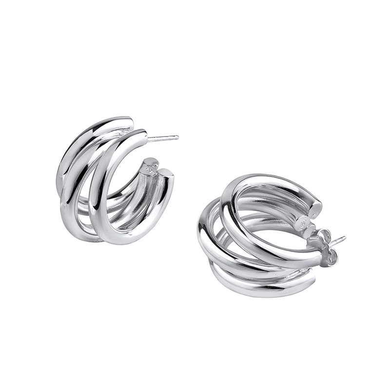 Q3008-1.jpg PENDIENTES ARO TRIPLE - Imagen 1