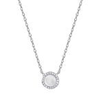 COLLAR FINO CIRCONITAS MADRE PERLA