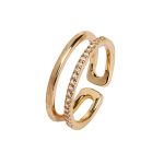 ANILLO CIRCONITAS LISA ORO