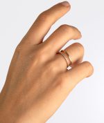 ANILLO CIRCONITAS LISA ORO - Imagen 2