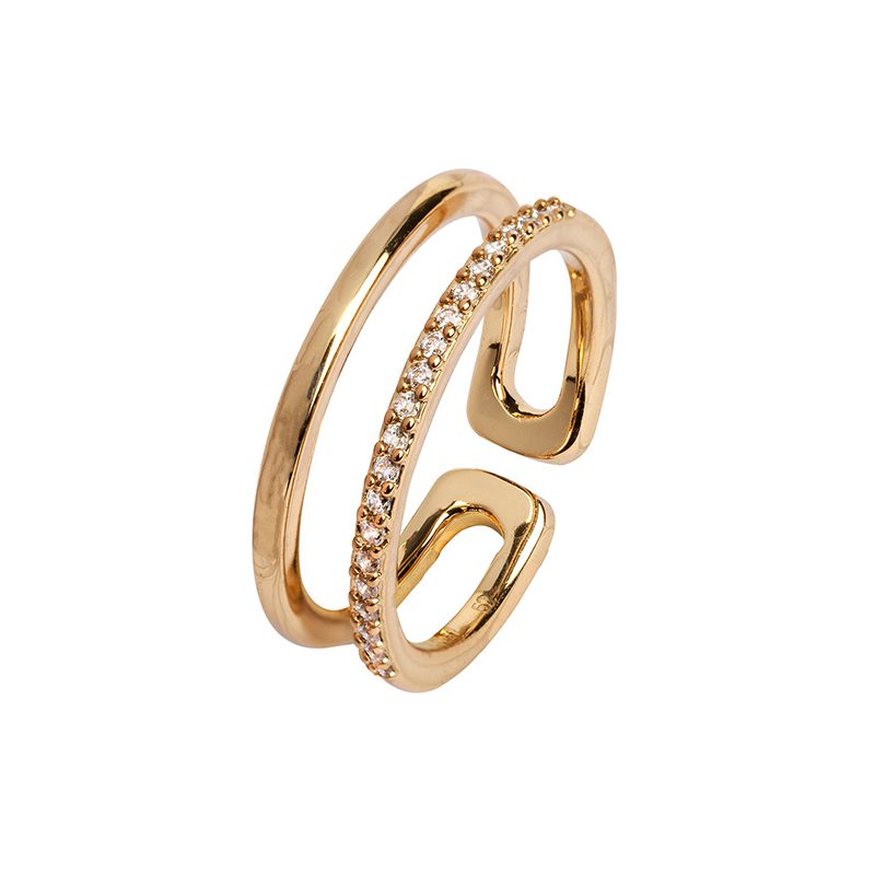 X467781618-1.jpg ANILLO CIRCONITAS LISA ORO - Imagen 1