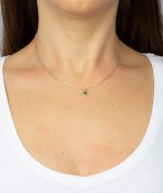 COLLAR CIRCONITA CUADRADA VERDE - Imagen 2